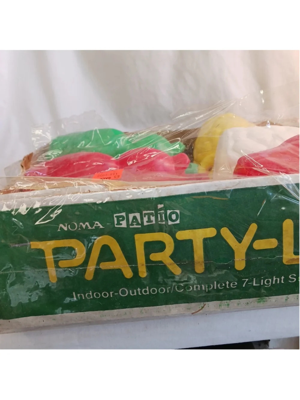 Vintage NOMA 7 Blow Mold Plastic OWL Patio Party Lites Tiki Light String NOS